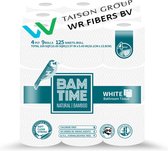 Papier Toilettes BAMTIME Brand Bamboo Pulp Tissue Paper / 4 couches de couleur blanche / 9 rouleaux par paquet x 3