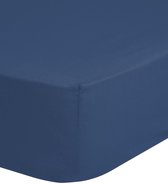 Jersey hoeslaken, denim blauw - 90 x 200 cm