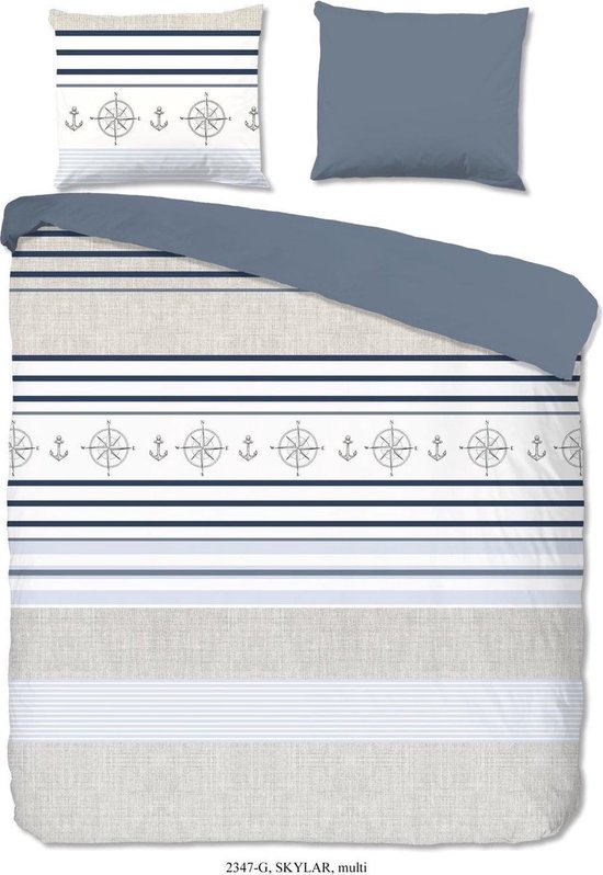 Karaca Home Vier Element Air wit dubbele dekbedovertrekset