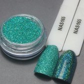 Nailart Sugar - Nagel glitter - Korneliya Nailart Decor Zand 165 Holografic Turquoise