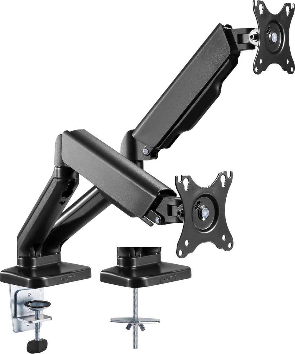 bol.com | Monitor arm 2 schermen - Audizio MAD20G monitor beugel
