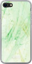 6F hoesje - geschikt voor iPhone 8 - Transparant TPU Case - Pistachio Marble #ffffff