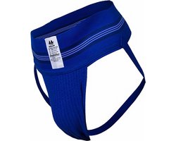 MM Sports The Original No. 10 Swimmer/Jogger Jockstrap 3 inch Blue - MAAT L - Heren Ondergoed - Jockstrap voor Man - Mannen Jock