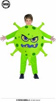 Fiestas Guirca Verkleedpak Corona Junior Groen Maat 5-10 Jaar