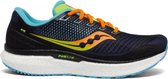 Saucony Triumph 18 Heren - zwart/oranje - maat 46.5