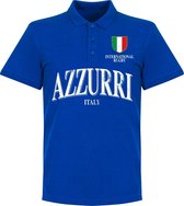 Italie Rugby Polo - Blauw - XL