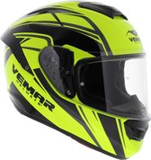 Vemar Motorhelm Hurricane Spark geel zwart XL