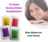 12-Stuks Aroma Detox Voetpleisters in 4 Geuren