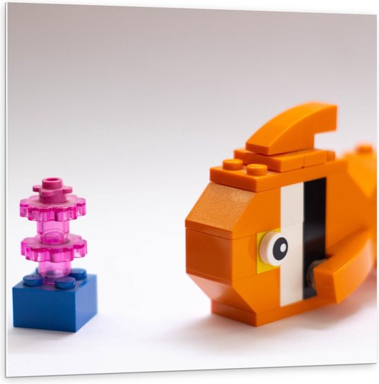 Forex - Lego Goldfish - Photo 100x100cm sur Forex