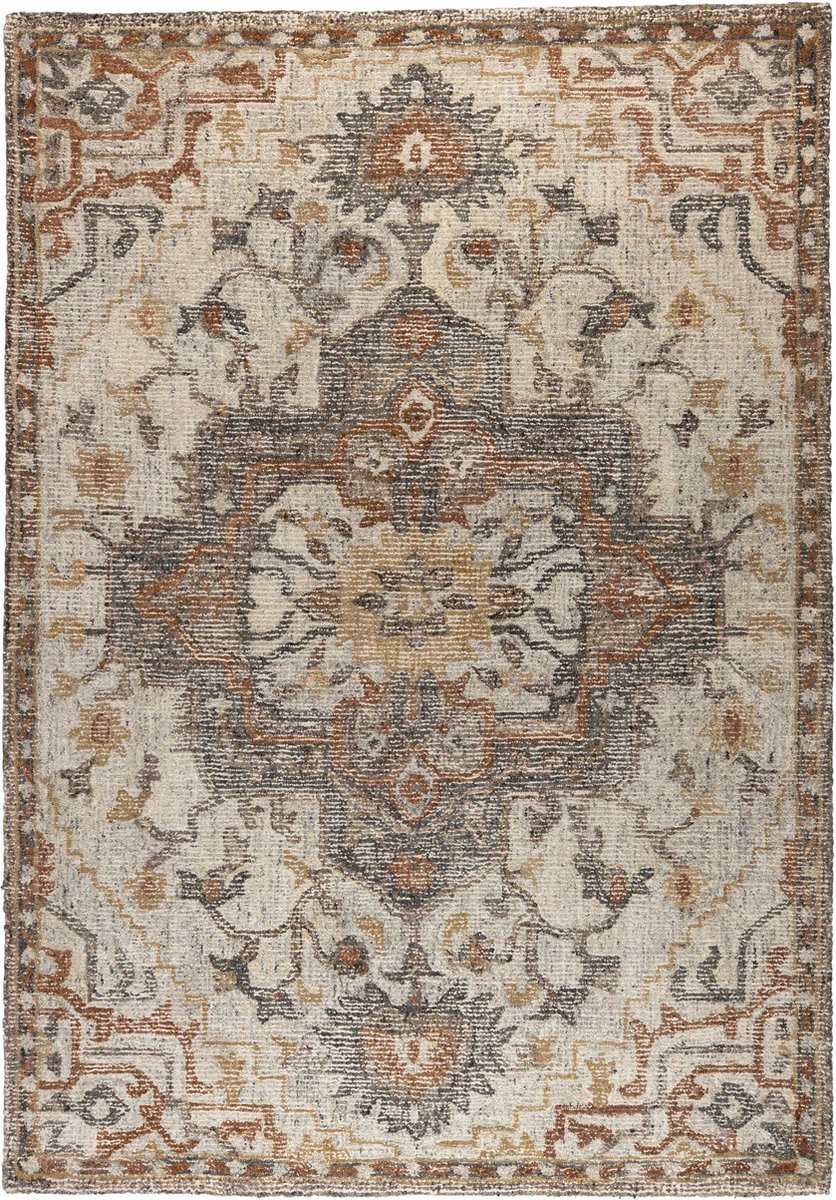 Dutchbone Amori Vloerkleed Grijs/Brick