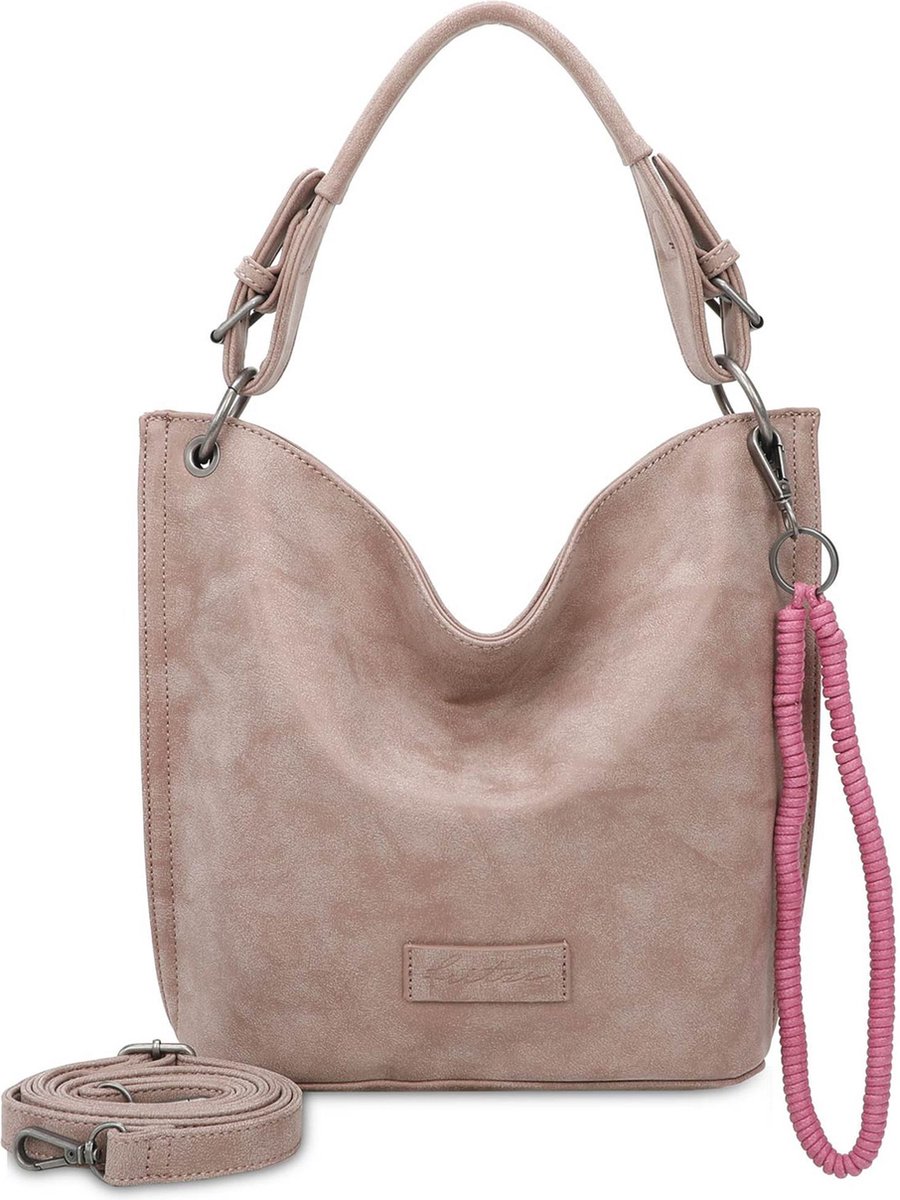 Fritzi aus Preußen Schoudertas Fritzi31N Vintage Hobo Bag Taupy Taupe
