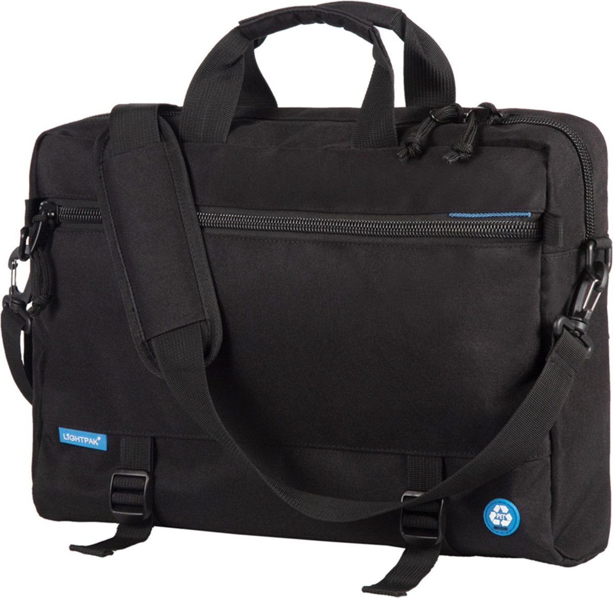 Lightpak multi 3 in 1 tas - BARBADOS - RPET - zwart - JU-46201