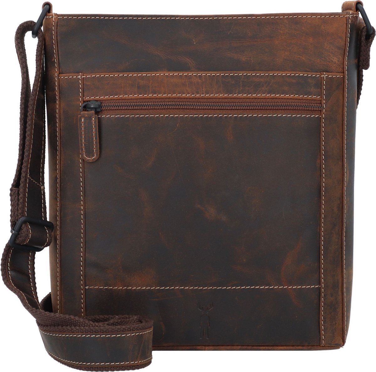 Jack Kinsky Baltimore 30 Schoudertas Leer 30 cm - Dames - cognac