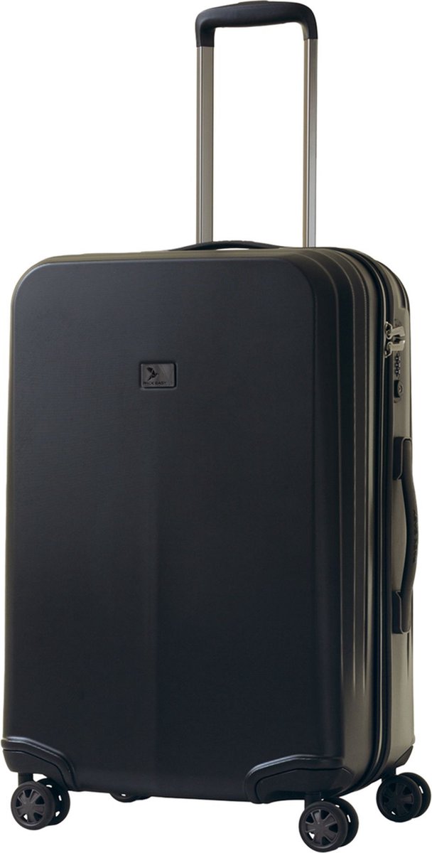 Pack Easy Genius 4 wielen Trolley M 66 cm - Harde bagage - TSA slot - schwarz