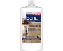Bona Houten Vloer Polish Glans - 1 Liter - Houten Vloer Onderhoud - Beschermend - Glansherstellend
