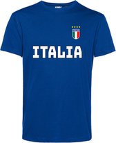 T-shirt Italia | EK 2024 |Italië shirt | Shirt Italiaanse Vlag | Blauw | maat M