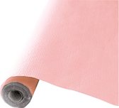 Givi Italia Tafelkleed op rol - 2x - papier - roze - rechthoekig - 120cm x 5m - Feest/bruiloft tafelkleden