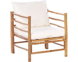 CERRETO - Tuinstoel - Gebroken wit - Bamboe