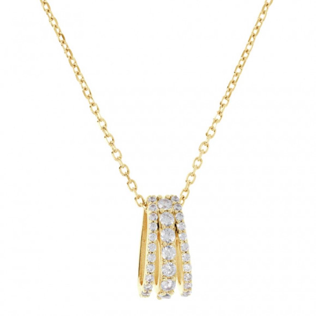 Bronzallure Altissima halsketting Brons 45