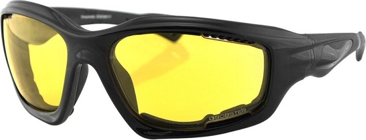 Bobster® Fietsbril Desperado - Fietsbrillen Heren - Sportbril - Fietsbril Dames - Zwart - Geel Glas