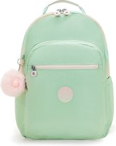 Kipling Seoul Lap 15" Rugzak Soft Green Metallic