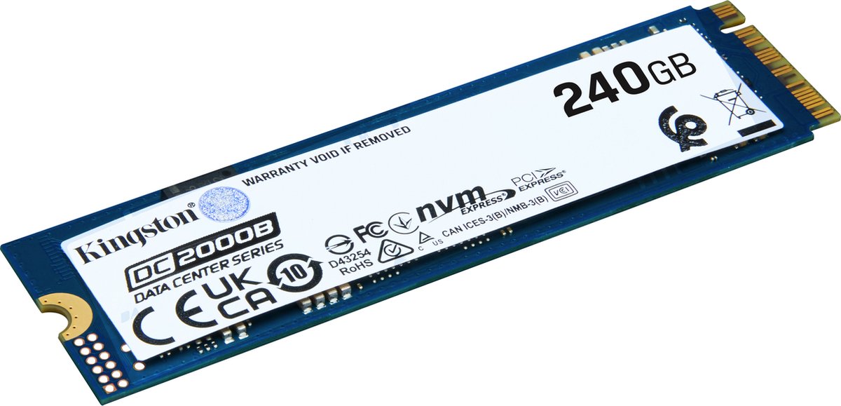 Kingston DC2000B 240 GB ssd SEDC2000BM8/240G, PCIe 4.0 x4, NVMe, M.2 2280
