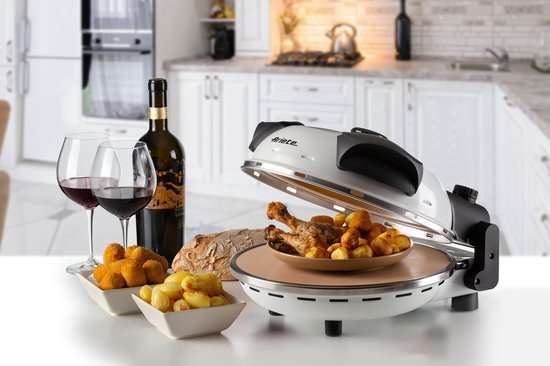 Ariete 0917/00 - PIZZA IN 4 'MINUTES - pizzaoven - 1200W - timer - diameter 32 cm - tot 400°C - wit — afbeelding 2