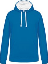Sweatshirt Homme XXL Kariban Manche longue Tropical Blue / White 80% Katoen, 20% Polyester