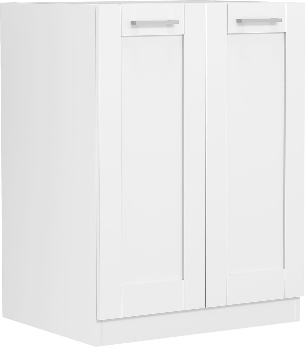 Vcm keukenkast breedte 60 cm draaideur onderkast keuken keukenmeubelen landhuis Colura Wit