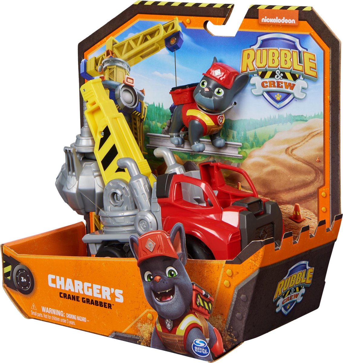 Rubble & Crew - Charger’s Kraanwagen met speelfiguur en beweegbare onderdelen - PAW Patrol speelgoed — afbeelding 18