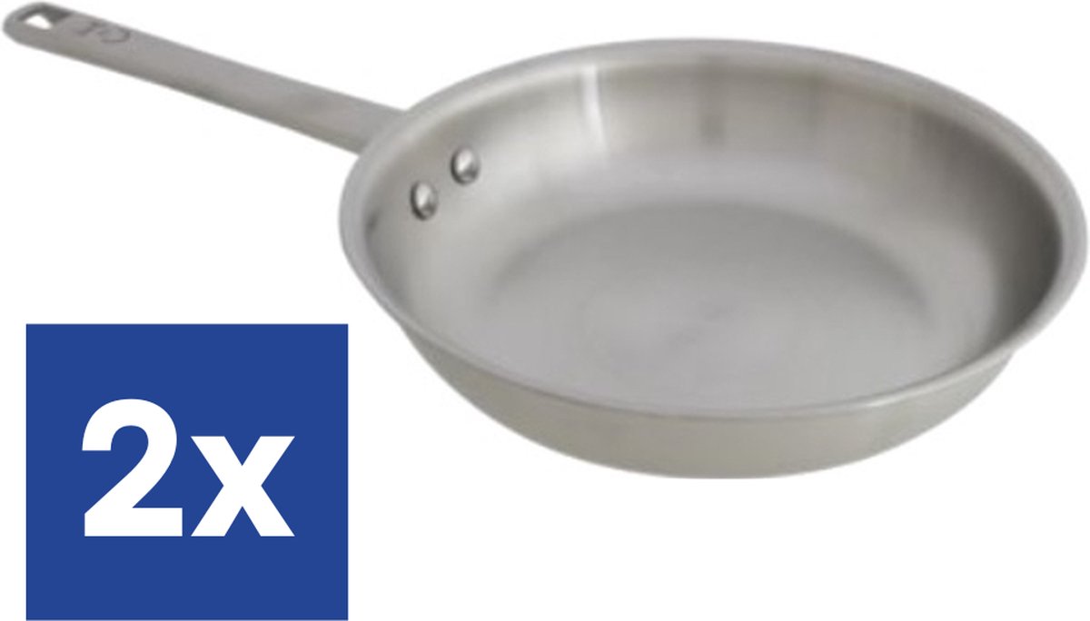 Copenhagen Braadpan Roestvrij Staal 28 cm 2 stuks
