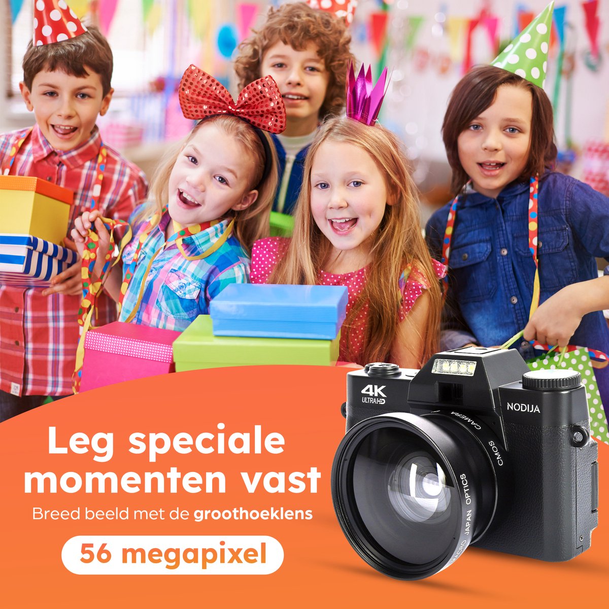 NODIJA CDR10 met draaibaar scherm en 128GB
