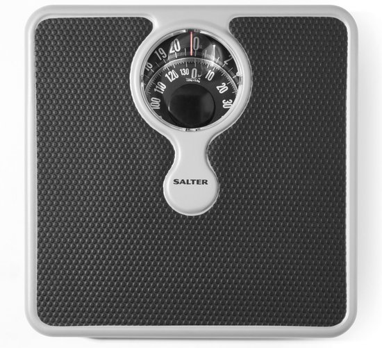 Foto: Salter mechanical bathroom scales grote dial gemakkelijk te lezen display zilver zwart