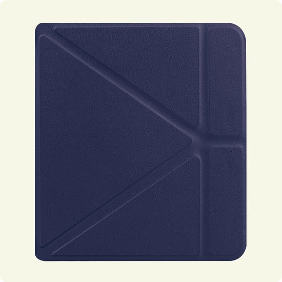 Hoesje Geschikt voor Kobo Libra Colour Hoes Bescherm Hoesje Case Sleep Cover Trifold - Hoes Geschikt voor Kobo Libra Colour Hoesje - Donkerblauw van Hoesje  — afbeelding 5