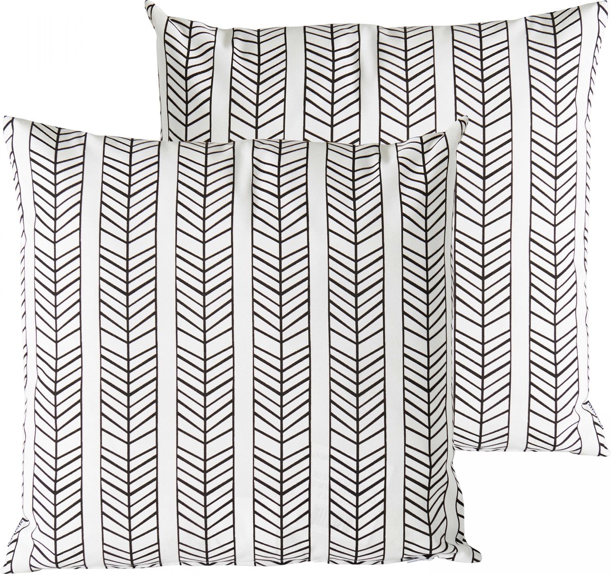 Oviala - Set van 2 vierkante polyester kussens tembu 45x45x8 cm - Quito