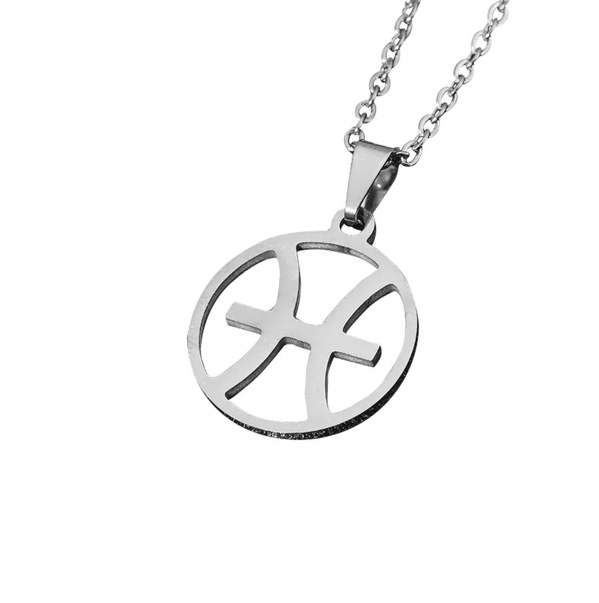 Sterrenbeeld ketting zilverkleur Vissen