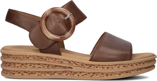 Gabor 550.2 Sandalen - Met Sleehak - Dames - Bruin - Maat 41