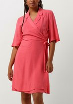 Object Objsanne Re S/s Short Wrap Dress Jurken Dames - Kleedje - Rok - Jurk - Roze - Maat 38