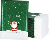 Kerst Luchtkussenzakken 18 x 23cm Waterdicht Gevoerde Enveloppen - A5 Luchtkussenenveloppen - Gewatteerde Enveloppen - Bubble Lined Poly Mailer - Zelfafdichtend - Verpakking Groen