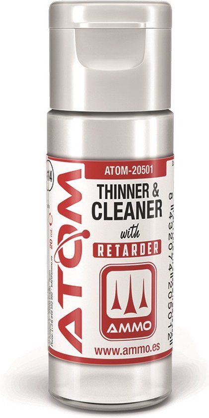 Ammo Of Mig ATOM-20501 Diluente E Pulitore Con Ritardante – Flacone 20ml Per Modellismo E Pittura - 3