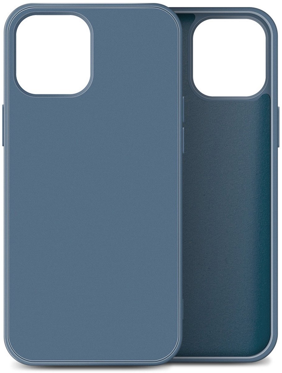 Mobiq - Liquid Silicone Case iPhone 12 / iPhone 12 Pro 6.1 inch - navy