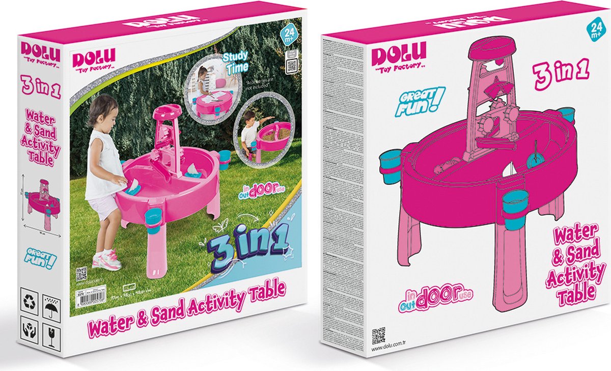 Dolu 2 in 1 Watertafel & Zandtafel - Unicorn - Meisjes Speelgoed - Waterbaan - Buiten & Binnen — afbeelding 12