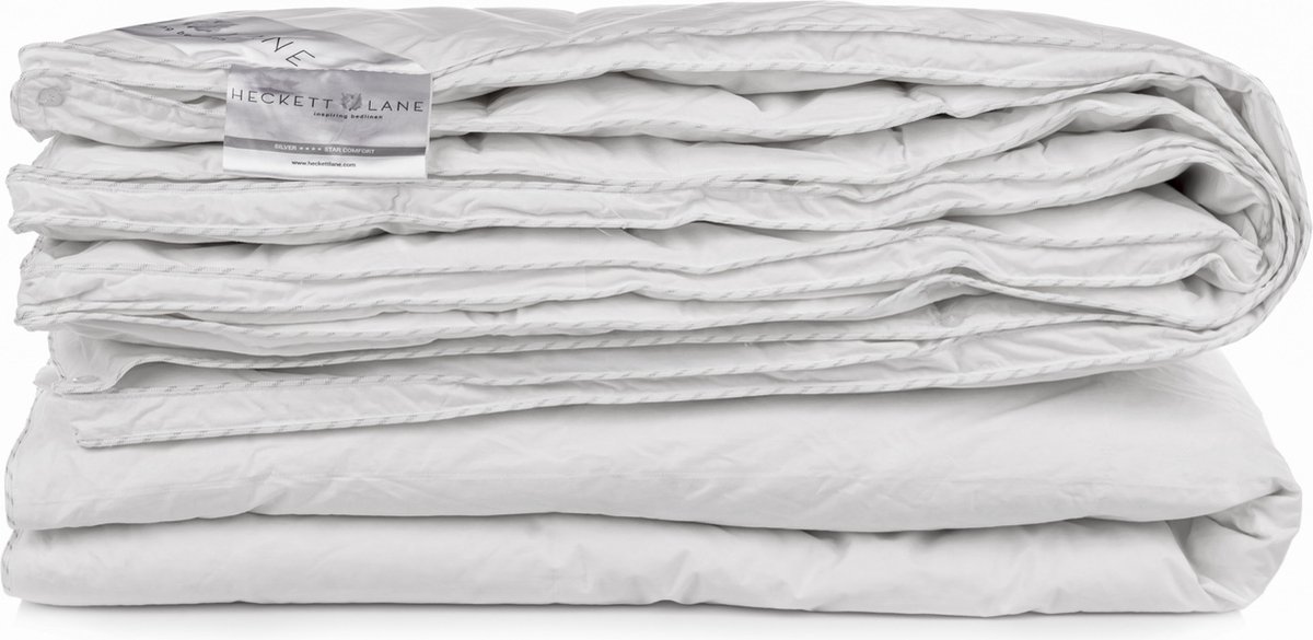 Heckett & Lane Silver - Dons - Dekbed - 4-seizoenen - Dekbed - Tweepersoons - 200x200 cm - Wit