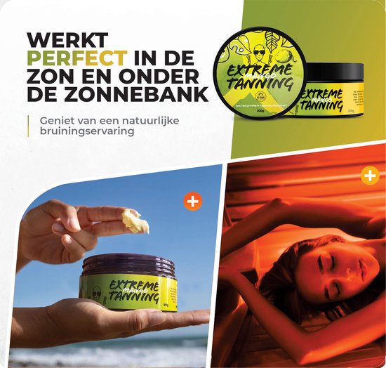 Bronzage extrême | Brun brillant | Beurre de bronzage| rayons de soleil | Banc solaire | À la boutique | Brunissage plus rapide | Crème solaire | Crème solaire