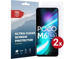 Rosso Screen Protector Ultra Clear Duo Pack Geschikt voor Xiaomi Redmi 13 4G / Poco M6 | TPU Folie | Case Friendly | 2 Stuks