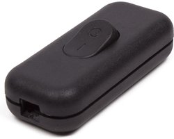 Benson Handige snoerschakelaar - zwart - 6 x 2.5 x 2 cm - 450 watt