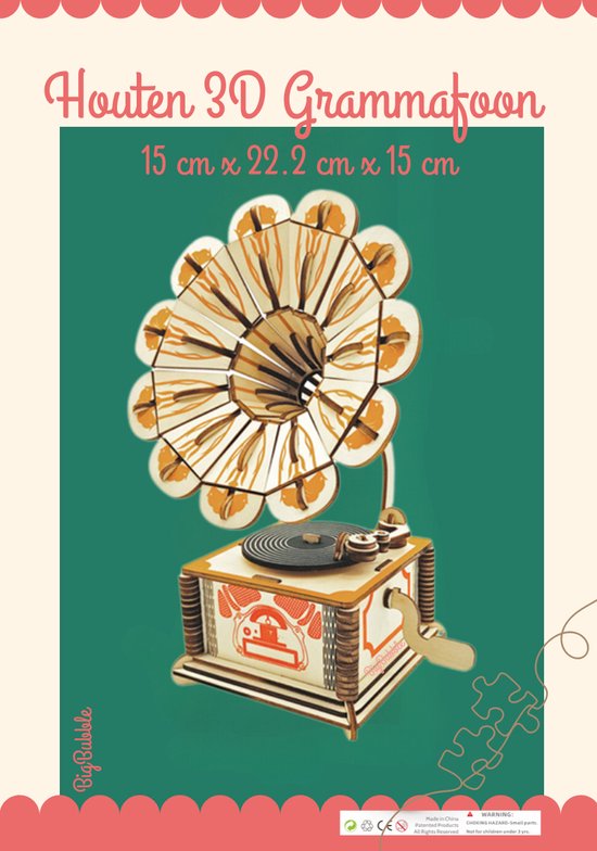 3D houten puzzels voor volwassenen en jongeren, houten modelleerset, doe-het-zelf muziekdoos, mechanisch bouwspeelgoed, cool verjaardagscadeau voor kinderen vanaf 3D houten puzzels voor volwassenen en jongeren, houten modelleerset, doe-het-zelf muziekdoos, mechanisch bouwspeelgoed, cool verjaardagscadeau voor kinderen vanaf