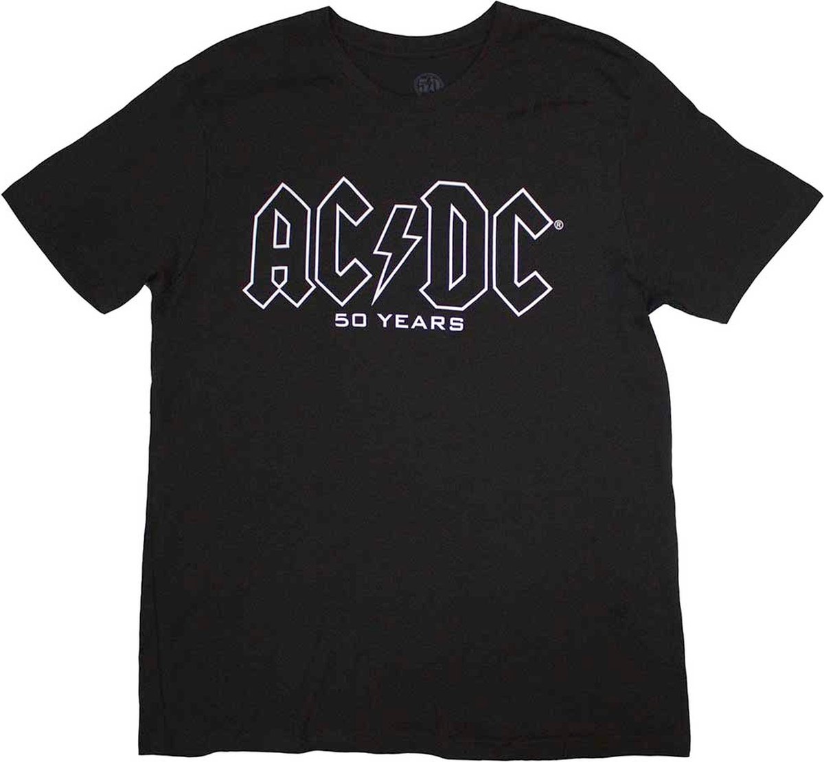 AC/DC - Logo History Heren T-shirt - L - Zwart