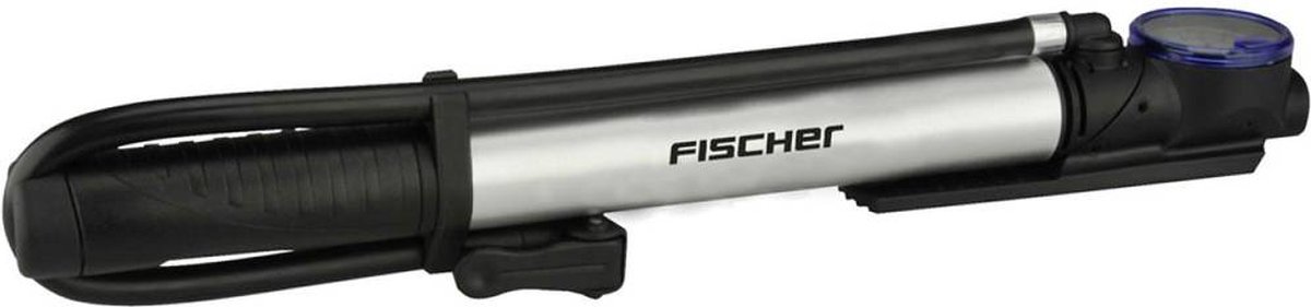 FISCHER FAHRRAD 85584 Minipomp Aluminium, Zwart
