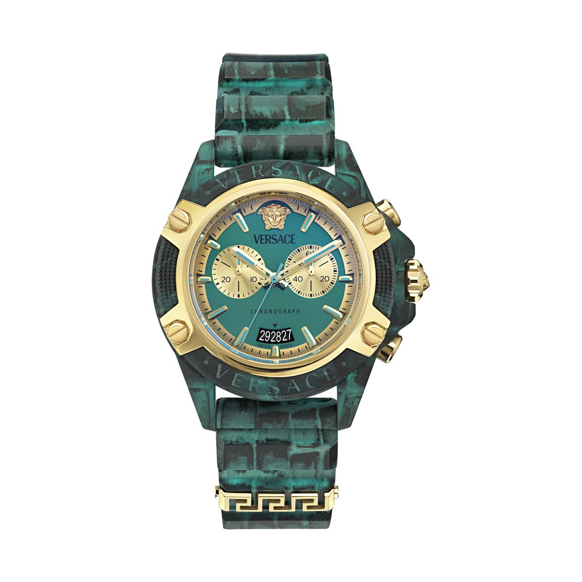 Versace Icon Active VE8P00324 Horloge - Kunststof - Blauw - Ø 44 mm